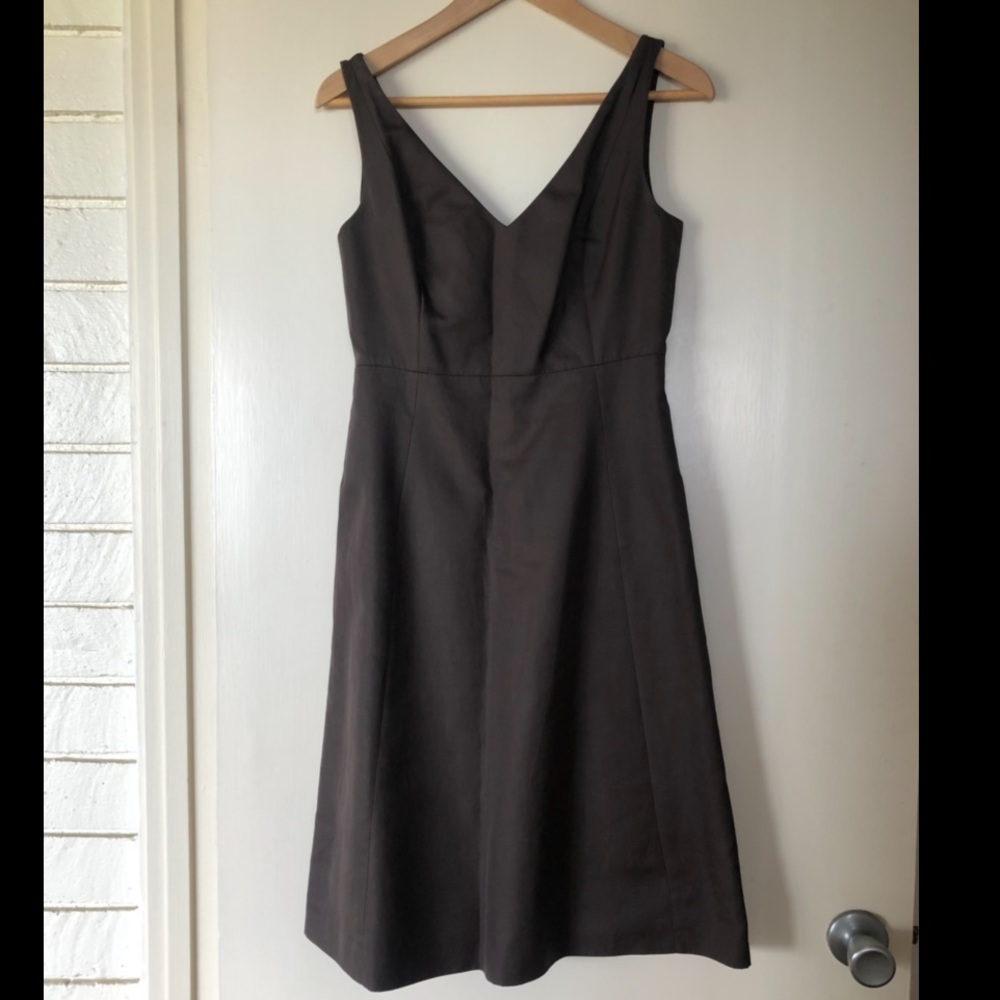 J.Crew - brown SUMMER V-neck dress, size 6